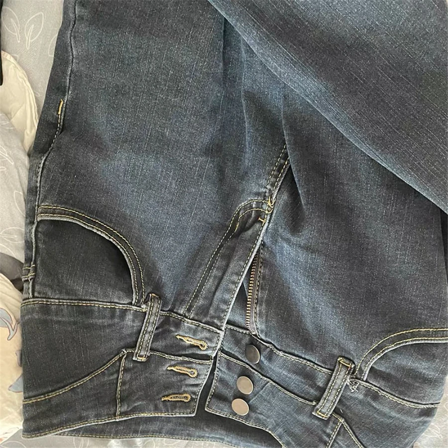 High Waist Skinny Pencil Jeans | Korean Streetwear Slim Denim Pants | Lift Hips Vaqueros for Women