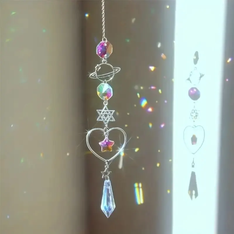 Galaxy Moon Crystal Wind Chime 2