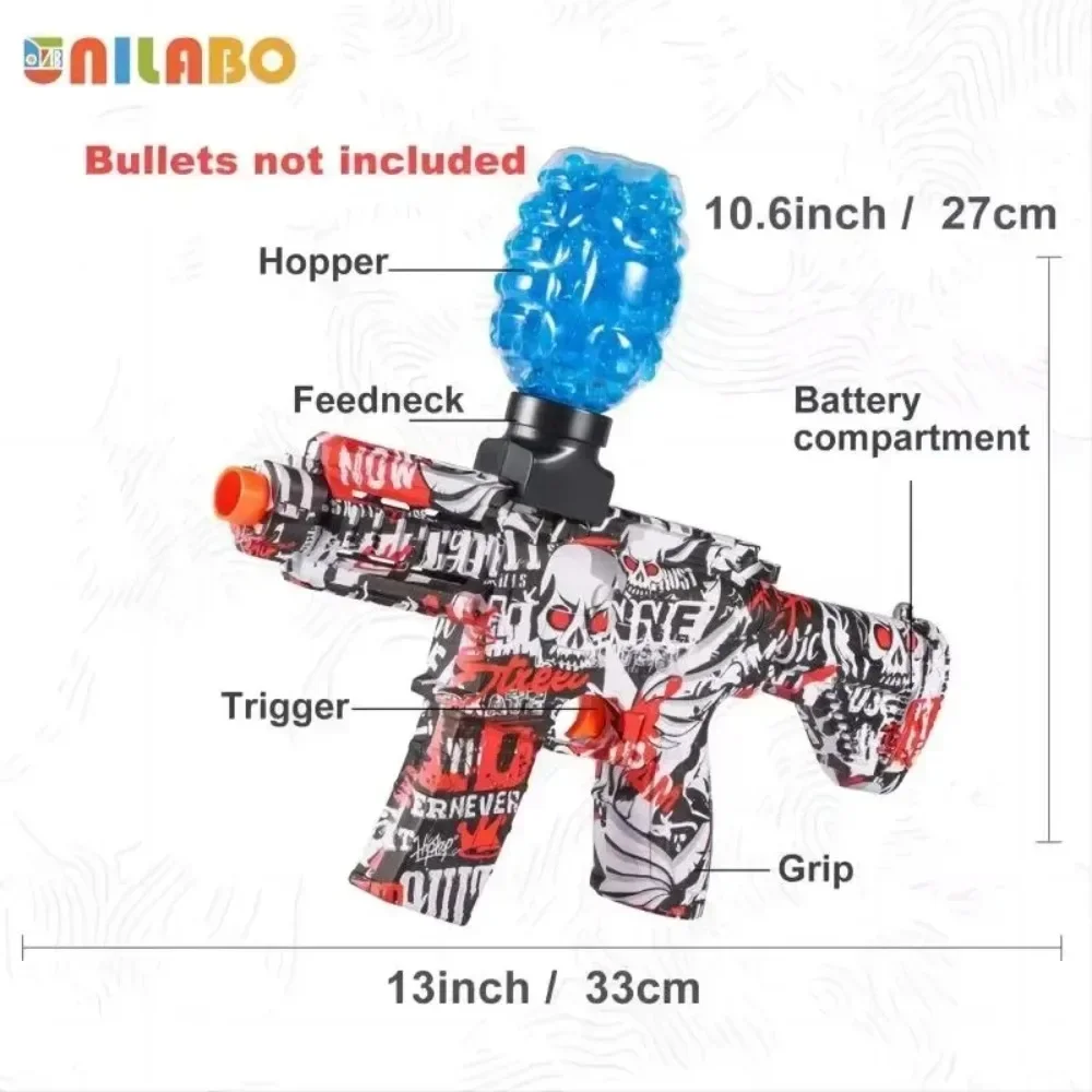 M416 Electric Blaster Gun Toys, Rechargeable Automatic Outdoor Toys for Team Family Activities, Perfect Gift(Bullets Excluded) 4