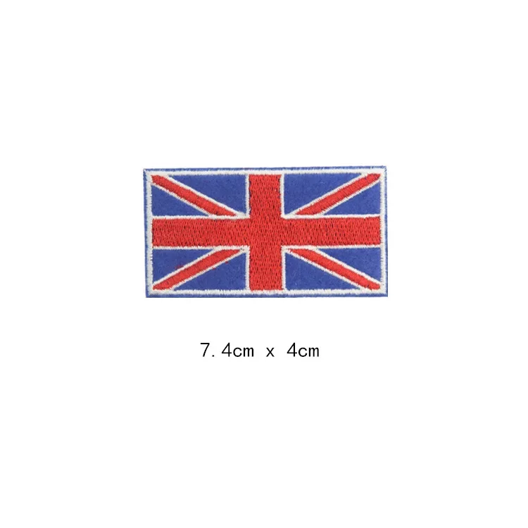 Toppe Termoadesive Bandiera Inglese 6x7,6 Cm – Pacco Da 1 – Ideali Per Personalizzare Giubbotti, Jeans E Borse – Facili Da Stirare O Cucire