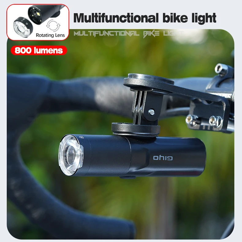 GIYO-luz delantera de bicicleta recargable, linterna LED de alta potencia  para ciclismo de montaña y carretera