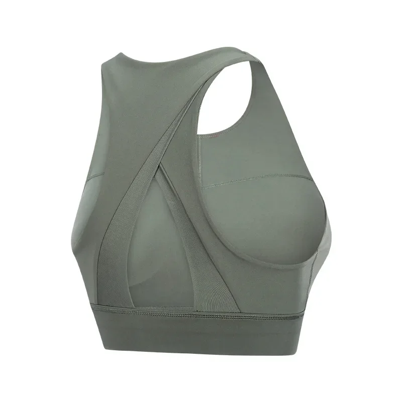 Solid Color Yoga Tight Sports Bras For Women 2024 Women's Fitness Zipper Bra Sportswear Woman Gym Training Female Crop Tops