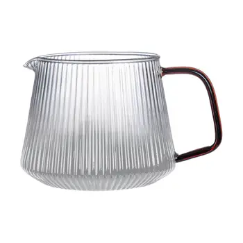 수직 스트라이프 커피 포트, 실용적인 유럽 스타일, 호텔 카페