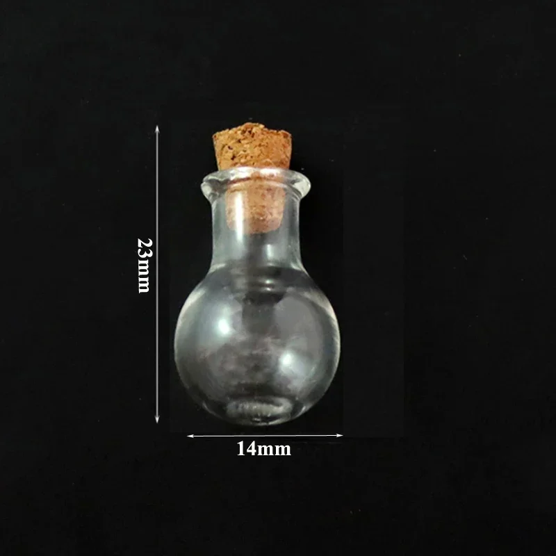 10-50 Stück Mini Glasflaschen Mit Kork - Wunschflaschen Für Basteln & Deko