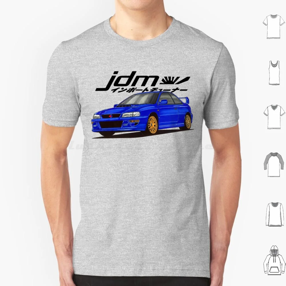 Jdm T-Shirt Per Auto Giapponese Leggendario Big Size 100% Cotone Wrc Wrx Sti Brz 22B Sti Forester Wrx Justy Legacy Libero Levorg Liberty