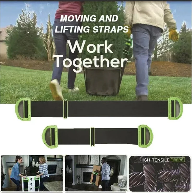 Furniture Moving Straps Wrist Forearm Forklift Lifting Moving Straps for Carrying Furniture Transport Belt Rope Heavy Cord Tools