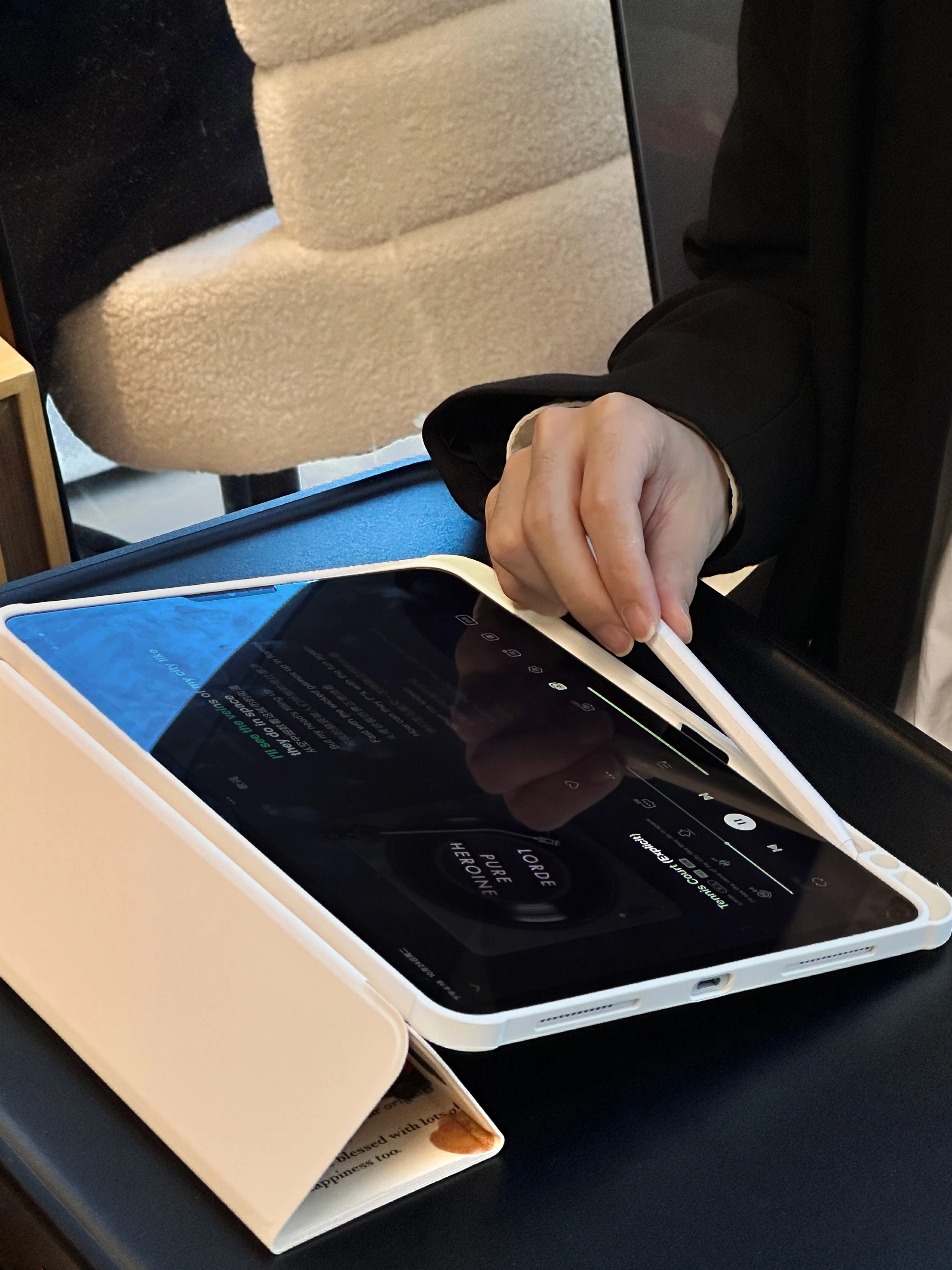 Capa Ipad Pro 11 13 12.9 Polegada Air 13 9.7 10.2 5ª 6ª 7ª 8ª 9ª Geração 2023 10ª Geração Novo 2023 2024 - Imagem 2