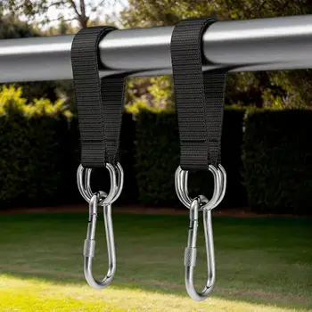 Swing Straps Camping Heavy Duty Carabiner Hooks Swing Straps Swing Suspension Kits Safe Sturdy Garden Porch Swing Accessories
