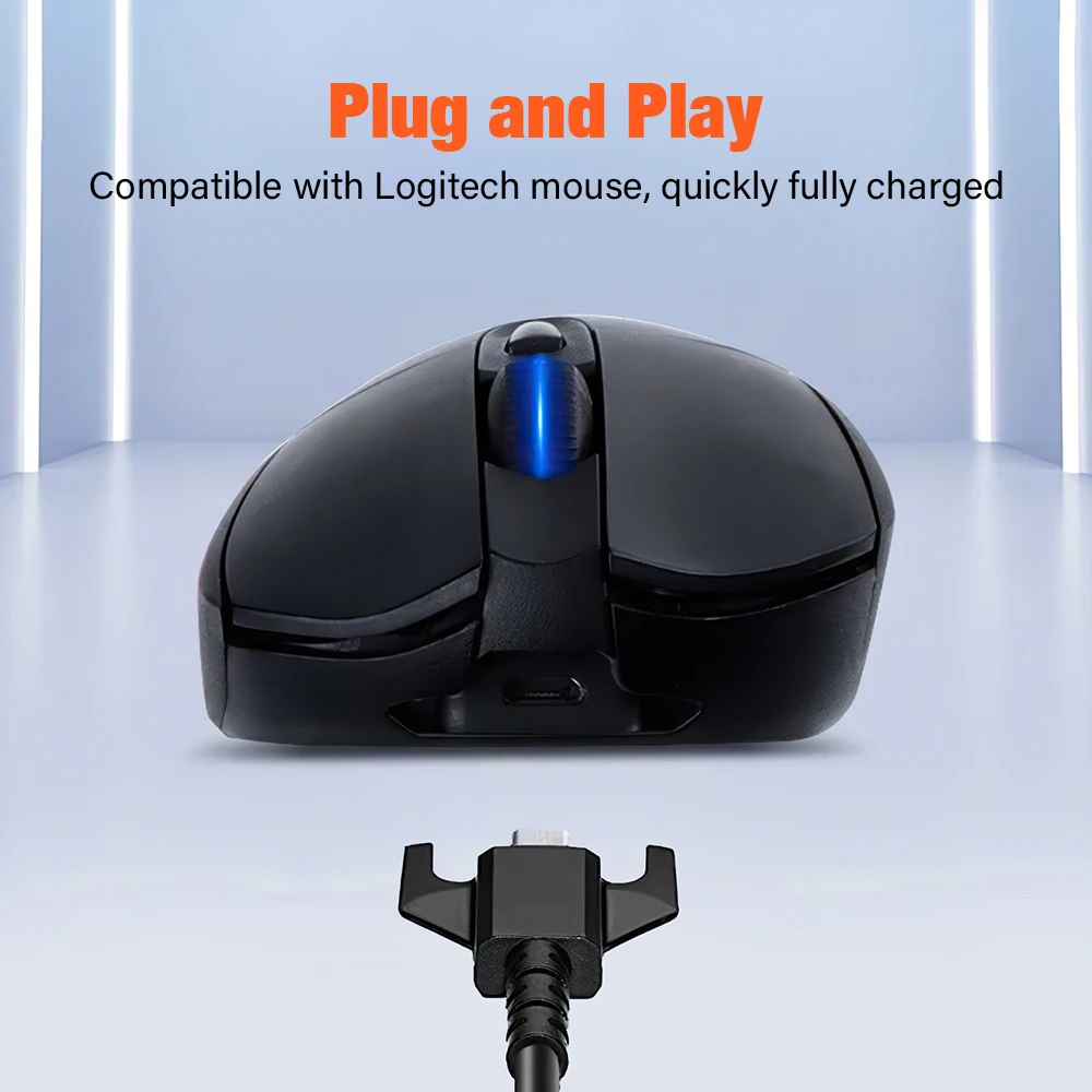 Mouse Charging Cable Micro USB Charger Wire For Logitech GPRO GPW GPX G900 G903 G403 G703 Wireless Gaming Mouse 1.8 Meters Long