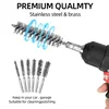 New 6 Pcs 8-19mm Wire Tube Machinery Cleaning Brush Rust Cleaner Washing Polishing Tools for Automotive Manufacturing Processing 3