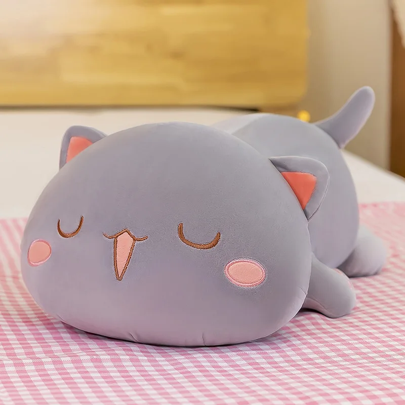 Creative New Peach Cat Doll Plush Toy Kitten Birthday Gift Cute Cat Pillow Doll Cojines Decorativos  Cute Pillow  Office Chair 4