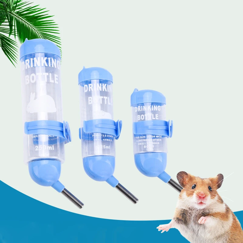 

Pet Dog Guinea Pig Squirrel Rabbit Drinking Head Pipe Fountain Plastic Hamster Drinking Water Bottle Dispenser Feeder Hanging