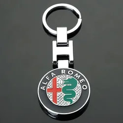 Sleek Car Emblem Keychain Styling Accessory (Black)