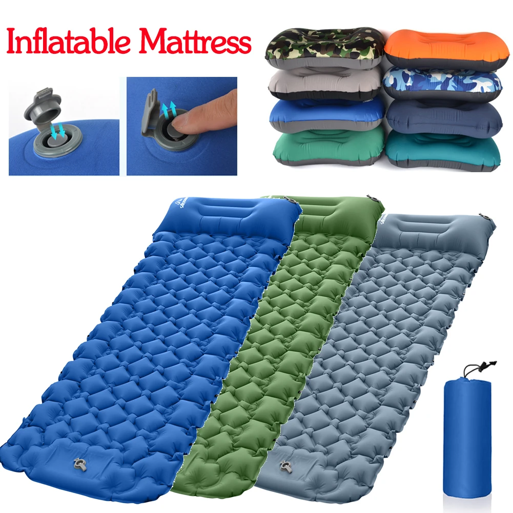 Inflatable Camping Mattress Ultralight Air Mattresses Foldable Single