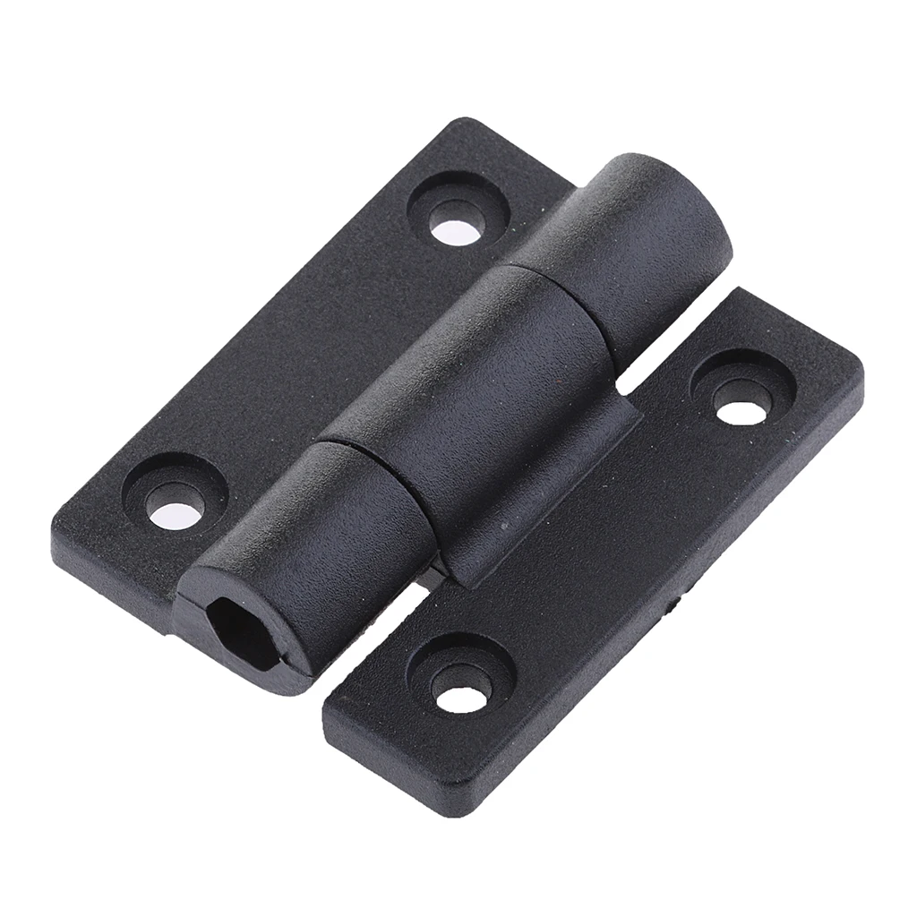 보트 RV 캐빈 문짝 캐비닛 플라스틱 해양 버트 힌지, 블랙 56x43mm