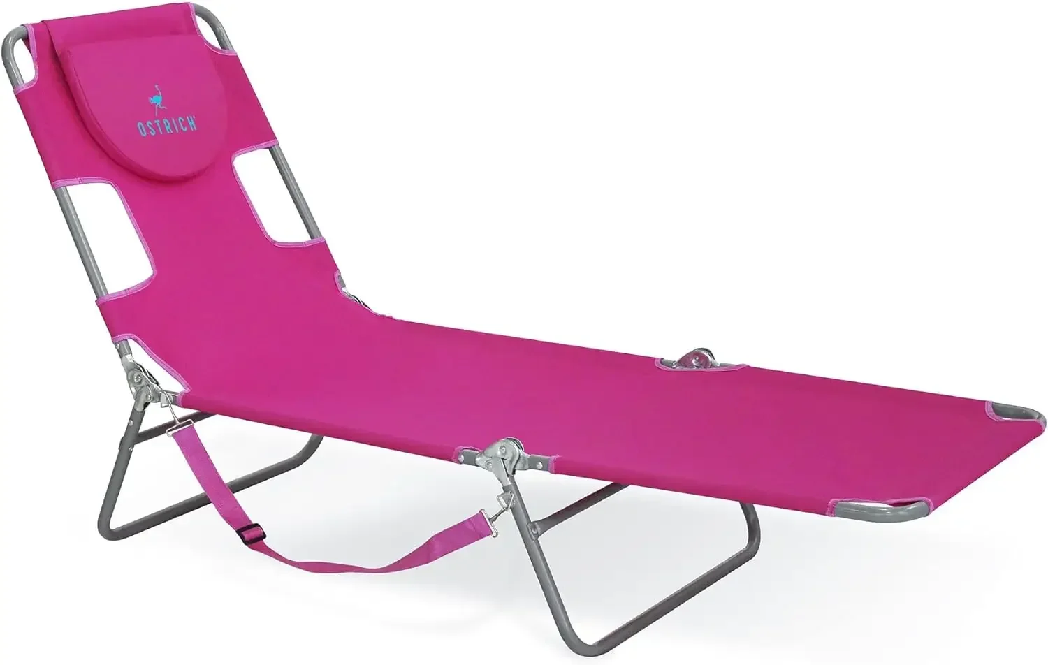 

72" x 22" Chaise Lounge Portable Lightweight Reclining Lounger, Outdoor Patio Beach Lawn Camping Pool Tanning Chair