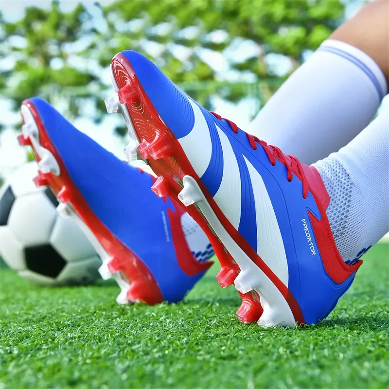 Men TF/FG Soccer Shoes Futsal Original Society Football Boots Professional Ultralight Football Shoes Women Non Slip Cleats Tenis 3