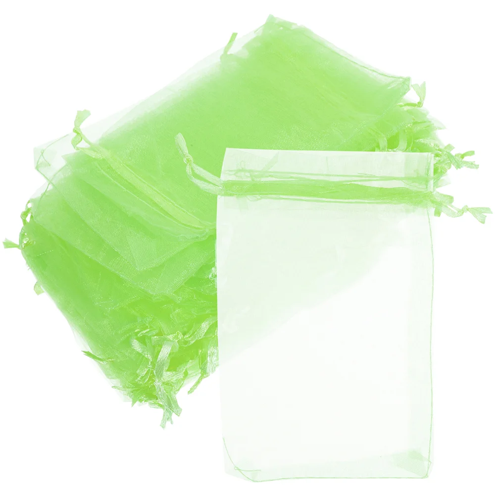 

50Pcs Fruit Protection Bags Backyard Drawstring Netting Bags Fruit Protective Netting Bag