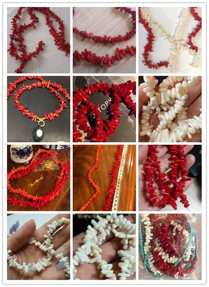 Natural Stone Beads Natural Stone coral beads irregular shape loose beads isolation For Jewelry Making DIY for bracelet necklace Accessories