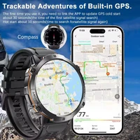 2025 nouveau militaire TREX3 1000mAh batterie montre intelligente 1.73 pouces écran 5ATM étanche GPS altimètre Bluetooth appel hommes Smartwatch 3