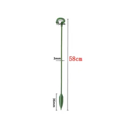 Reusable Plant Support Rods for Climbing Flowers and Vines - Gardening Accessories (5/10 Pack) (58cm)