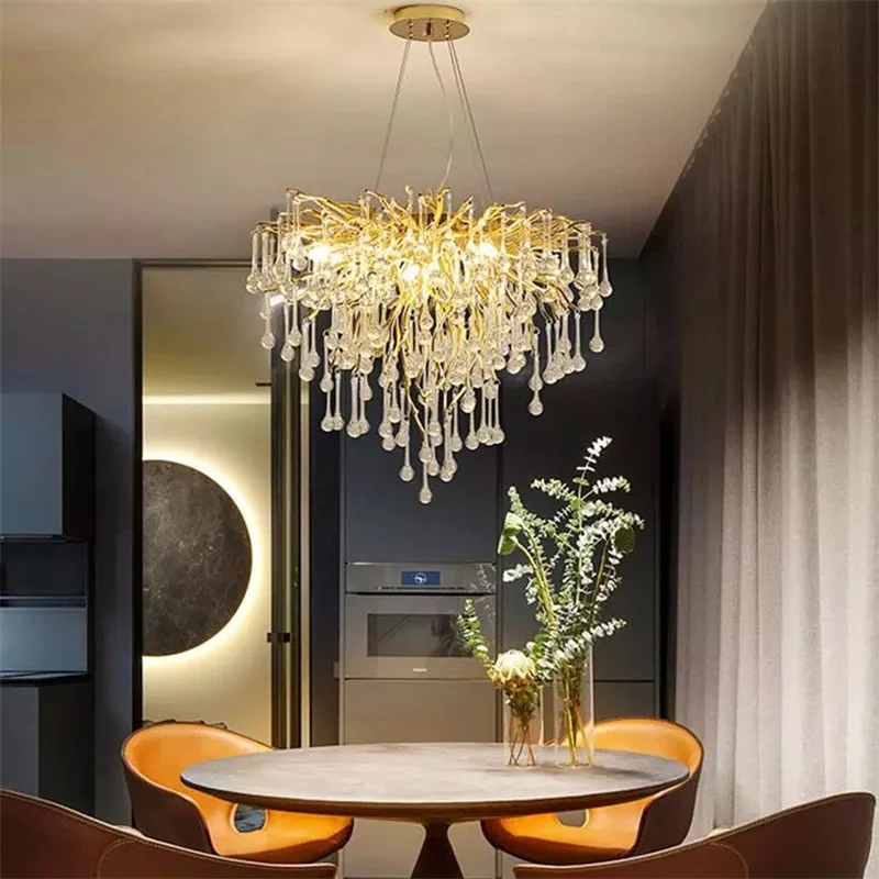 Crystal Pendant Light Close-up