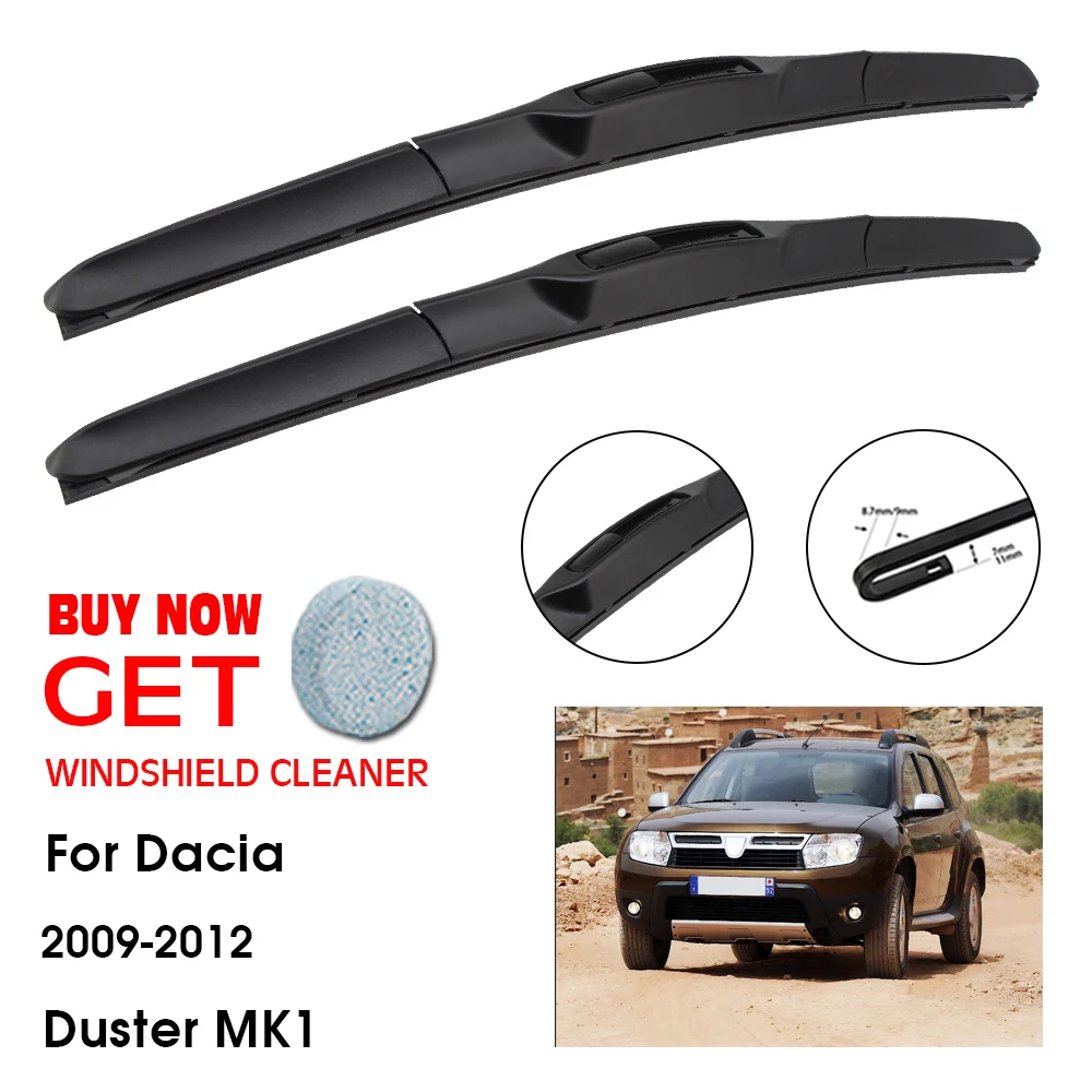 

Car Wiper Blade For Dacia Duster MK1 20"+20" 2009-2012 Front Window Washer Windscreen Windshield Wipers Blades Accessories