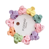 J15U 10 Pcs Small Baby Girls Mini Hairpin Mix Color Hair Claw Clips for Kids Hairpins Headwear Accessories Hair Bangs