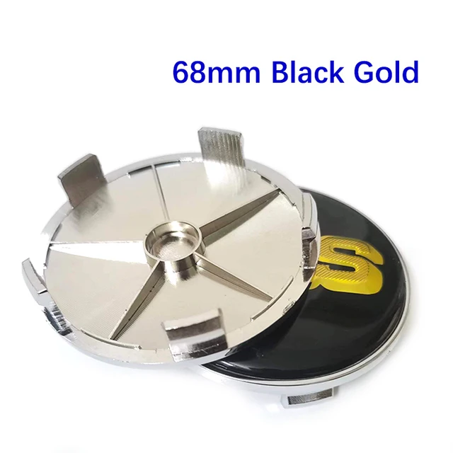 4 Pz/Set 68Mm Oro Nero Per Bbs Logo Badge Emblem Auto Styling Wheel Center Hup Cap Car Retrofit Accessori Auto Decorativi