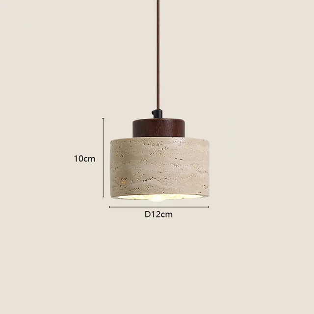 Modern Wabi-Sabi Stone Pendant Lamp 4