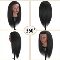 Têtes de Mannequin Afro pour tressage, poupées de cheveux, formation humaine réelle, modèle de coiffeur, Kit de coiffure naturel pour femmes, perruques 4