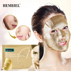 24k Gold Whitening Face Sheet Mask Moisturizing Anti-aging Oil-control Anti-wrinkle Women Face Masks Skin Care Korean Cosmetics