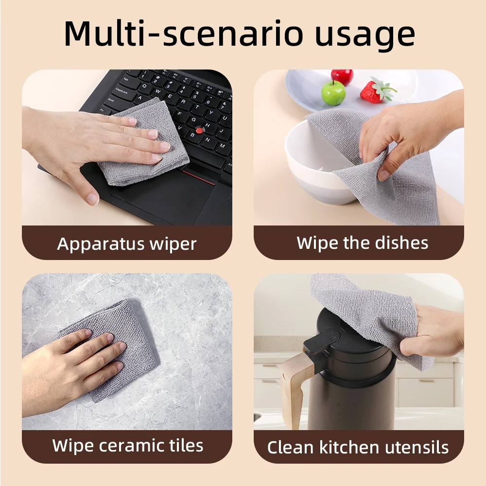 Wholesale microfiber cleaning cloth, kitchen and household cleaning, super absorbent washing microfiber towels 5