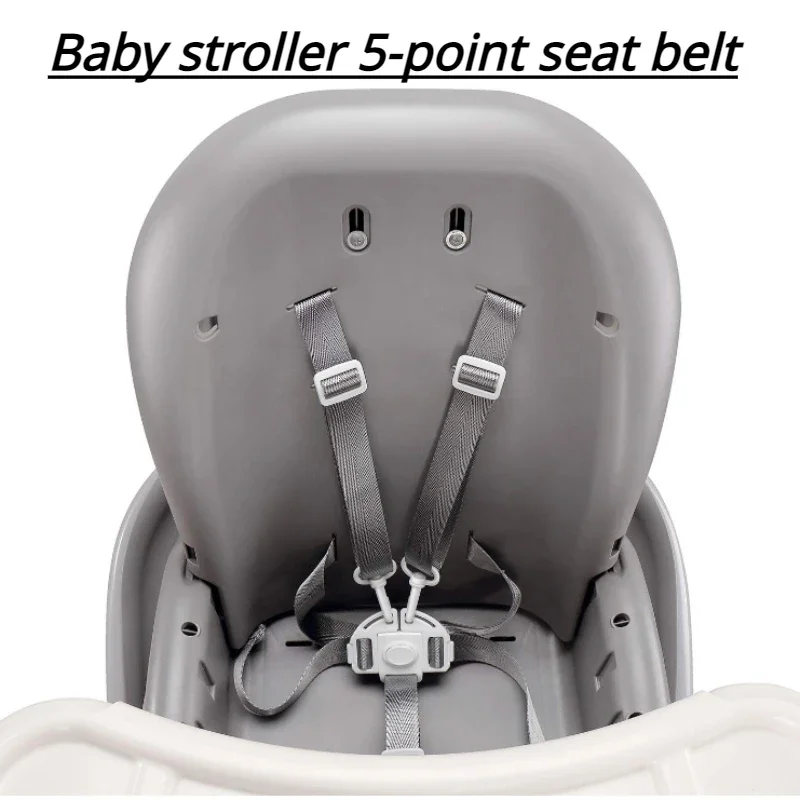 Seat Belt Strap Baby Meal Strap Dining Chair Safety Belt Children's Dining Chair Safety Belt Five Point Safety Strap Infants Baby Stroller Belt Kid's Chair Accessories