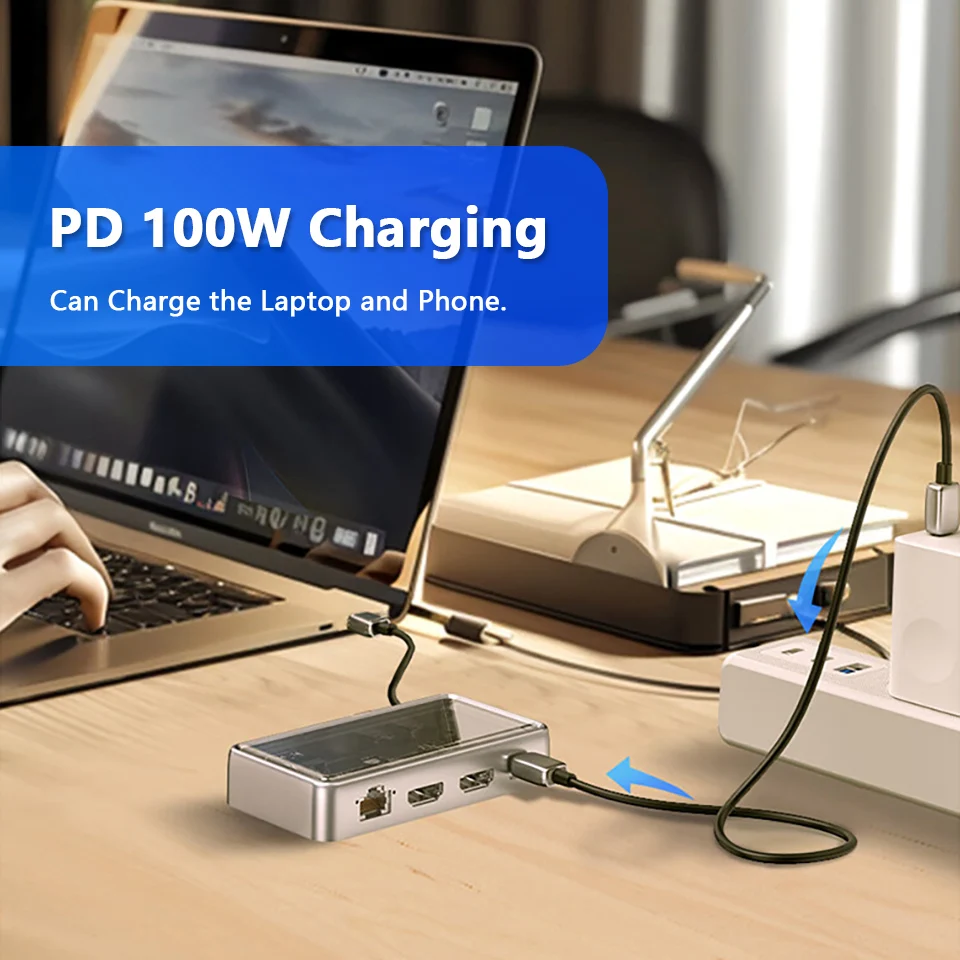 StarTech USB4 Docking Station, USB-C 40Gbps, Dual HDMI Video, Tot 2x 4K 60Hz, Multi-Monitor Dock, 6x USB, 2.5GbE, 100W PD