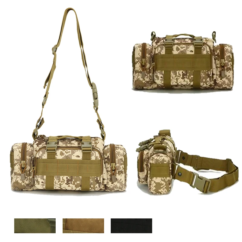 

Tactical Waist Pack for Men Military Waterproof Cross-body Shoulder Sling Bag for Hiking Outdoor Climbing Camping Pouch Bags