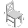 19893-b7192c.jpg Natural Wood 5-Piece Kids Table and Chair Set with 4 Chairs