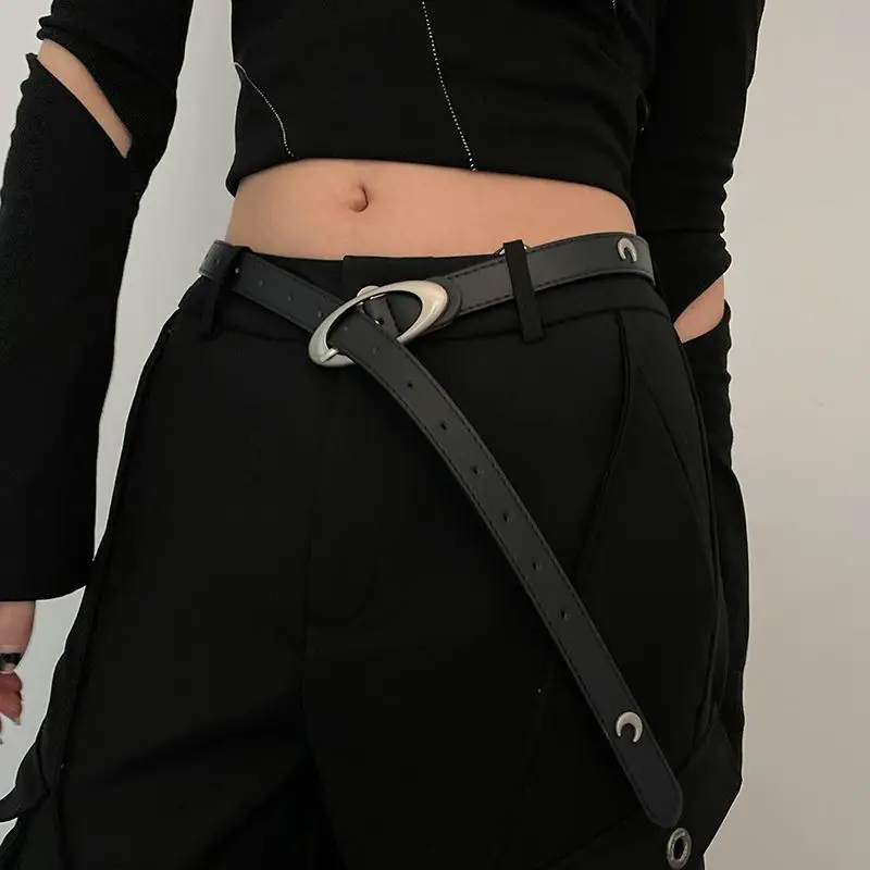 Niche belt female 2023 summer new Korean hundred with jeans