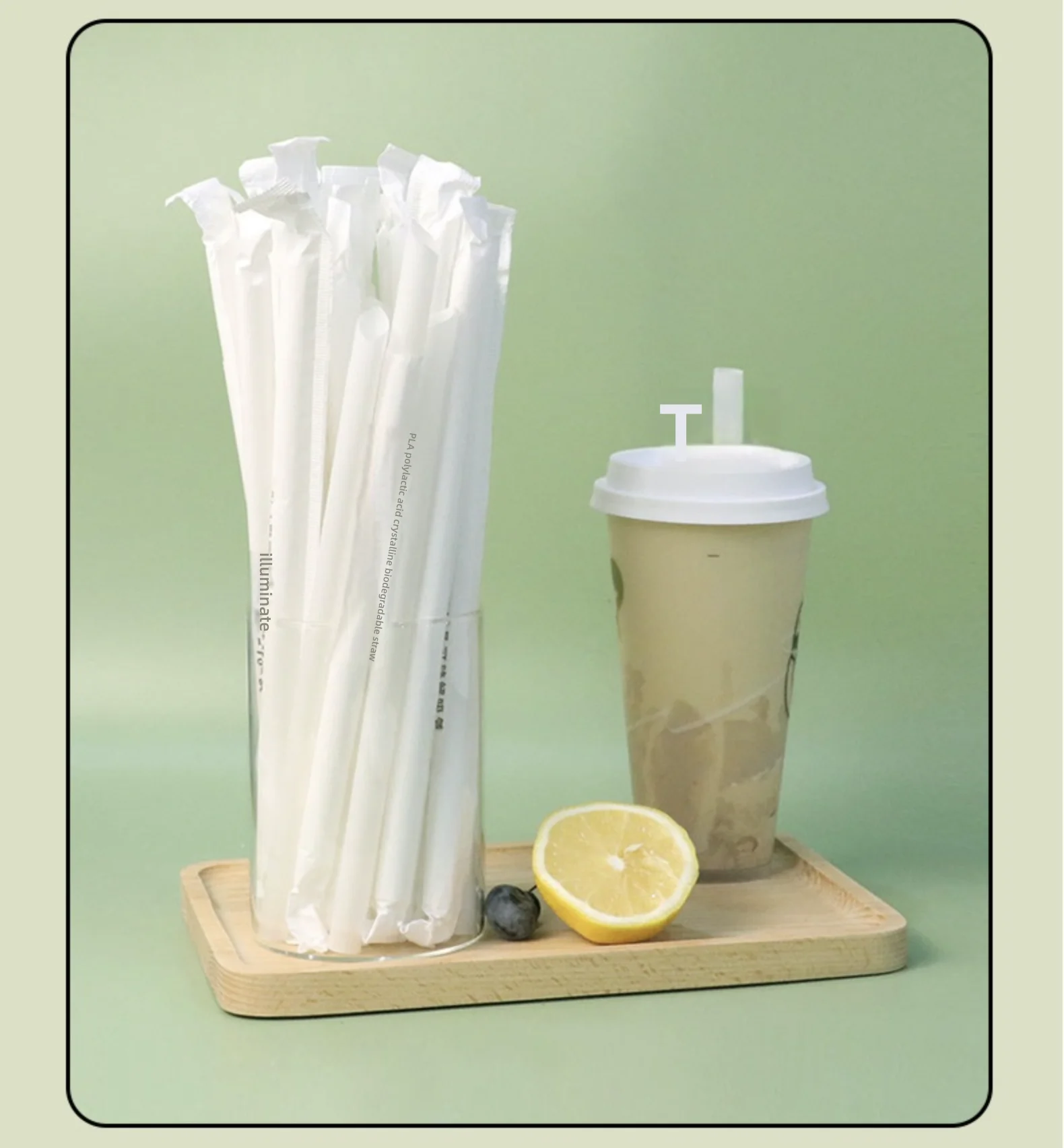 Wholesale Disposable PLA Milk Tea Straws – Flexible, large straight tube straws perfect... - SKU DPS22557 - UGI Packaging