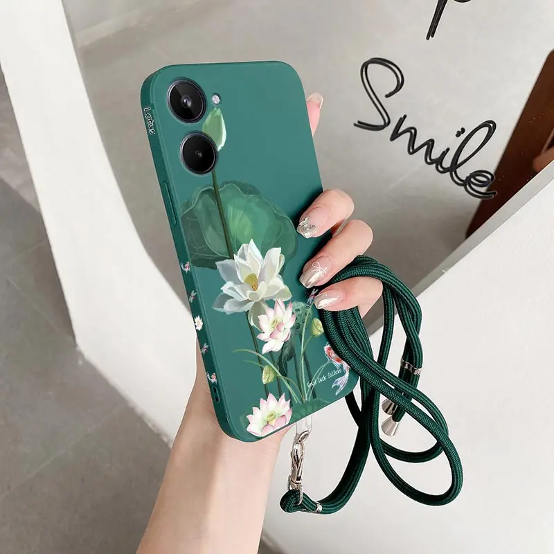 Elegant Lotus Silicone Phone Case - Stylish and Durable Cover