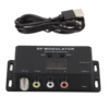 RF Modulator Professional PAL NTSC 21 Channel AV to RF Convertor 471.25MHZ to 885.25MHZ for Set Top Box DVR DVD 6