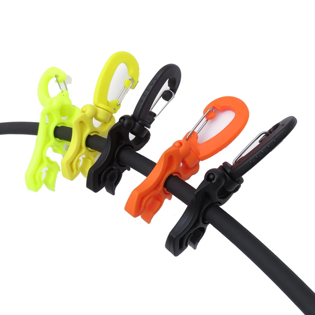 Scuba Diving Double Hose Holder With Clip BCD Regulator And Console Accessories Durable Nylon Diving Hose Clip Equipment scuba diving double hose holder with clip bcd regulator and console accessories durable nylon diving hose clip equipment