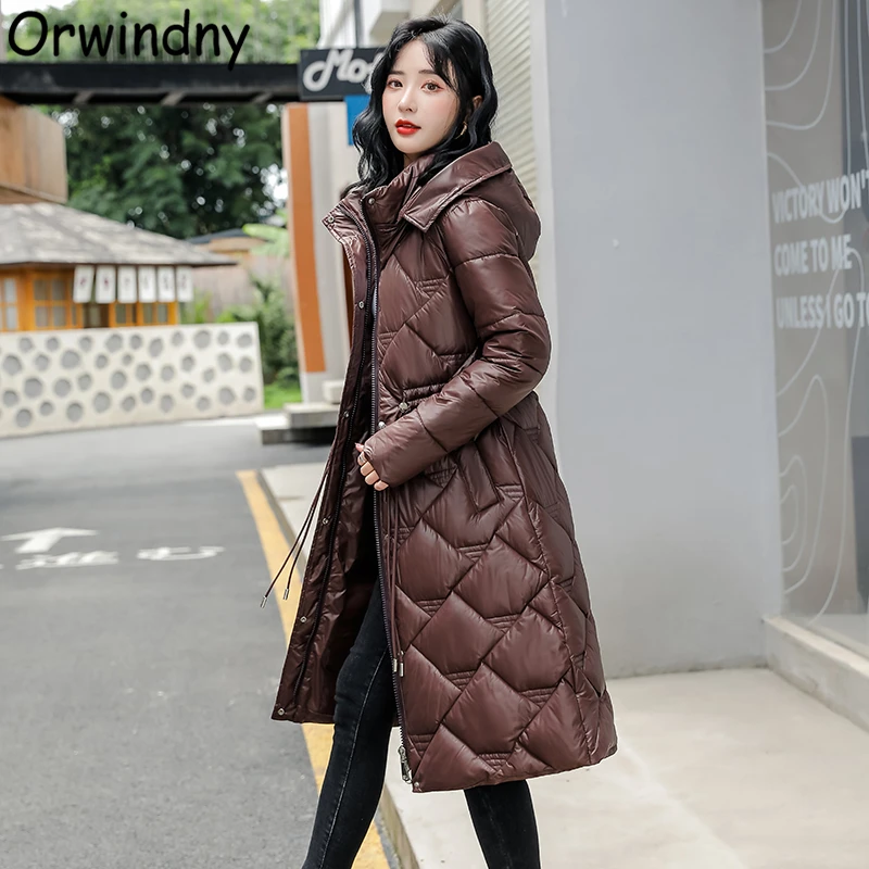 

Женская зимняя куртка, женская модель, Новые однотонные зимние пальто, женская одежда