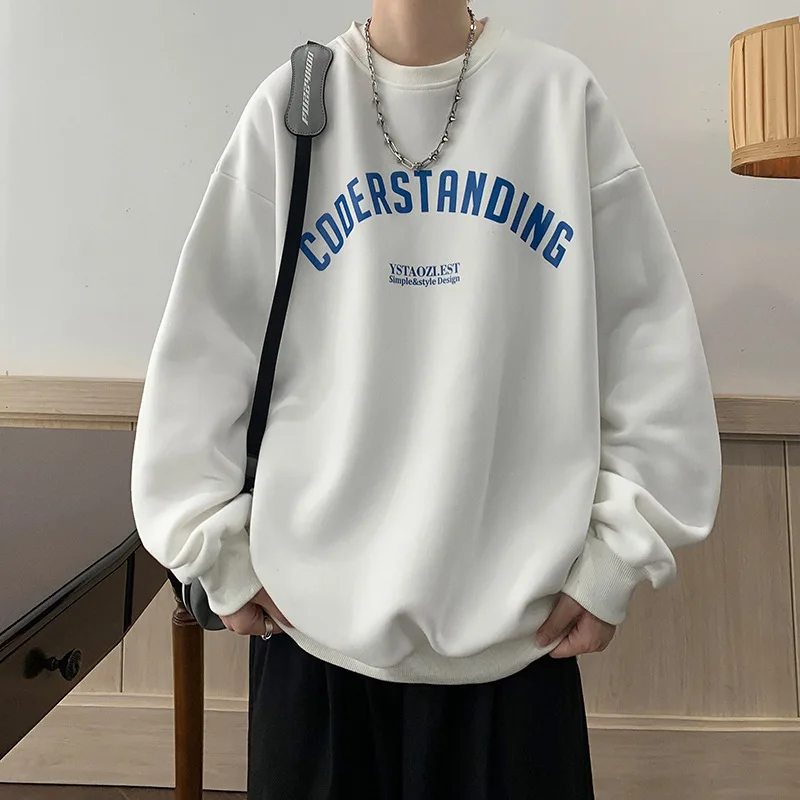 

Свитшот мужской с длинным рукавом, уличная одежда в Корейском стиле Харадзюку, одежда для спортзала и фитнеса, худи в стиле хип-хоп, осень