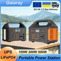 Station d'alimentation portable Gaiaray 100W 200W 500W, générateur solaire 220V, batterie LiFePO4, station d'alimentation d'urgence pour le camping, les voyages, les camping-cars 1