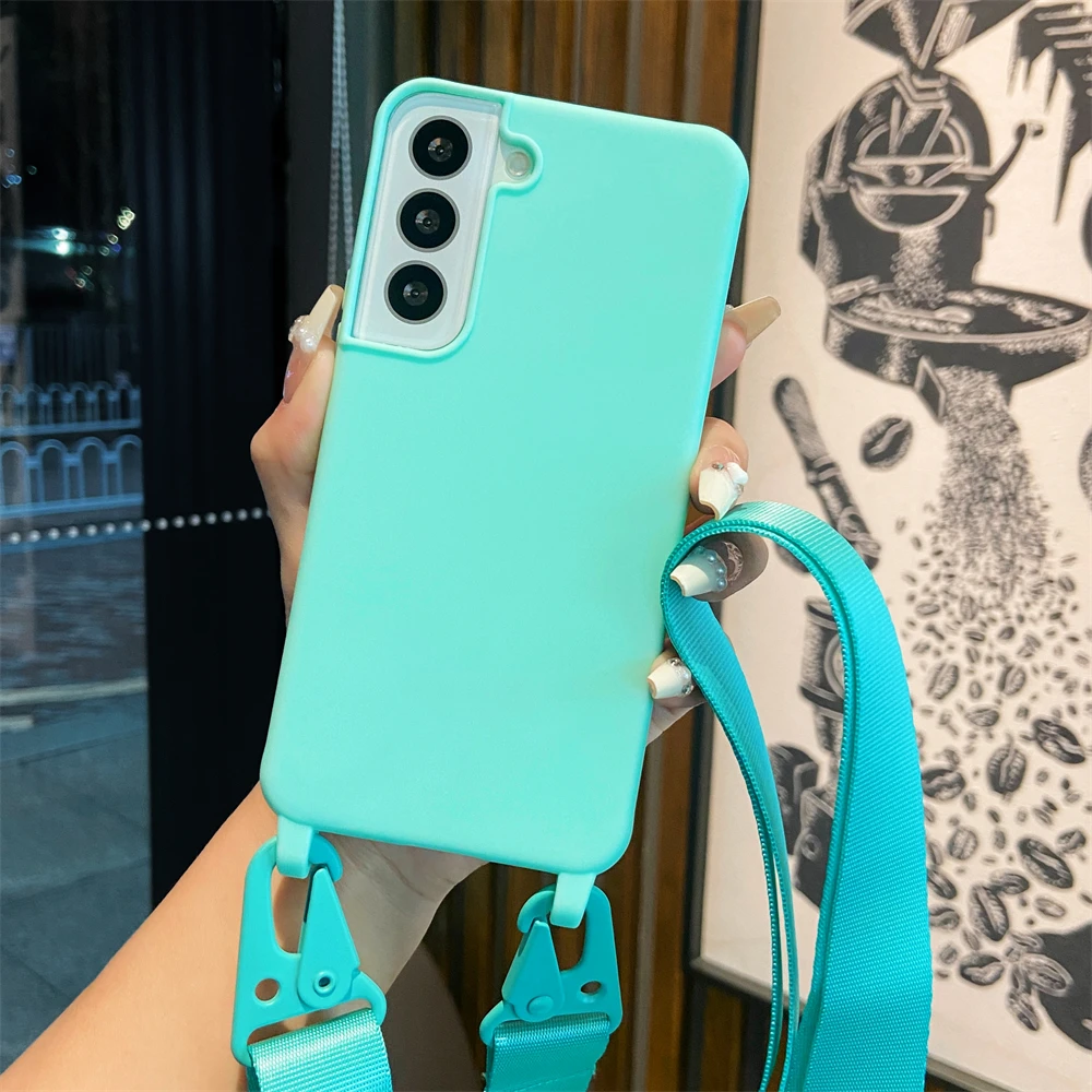 Crossbody Lanyard Necklace Strap Phone Case with Soft Cover