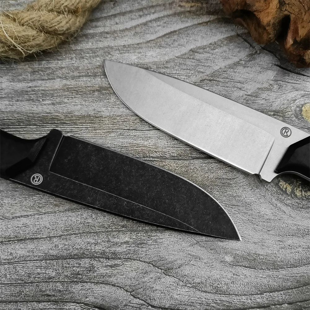 High Quality Fixed Blade Knife Outdoor Hunting Cutting Knife D2 Blade G10 / Flax Handle EDC Camping Hiking Survival Tools Gift 3