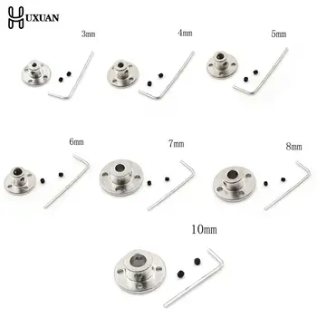 3/4/5/6/7/8/10mm R11 Rigid Flange Coupling Iron Motor Guide Shaft Coupler Motor Connector Set Power Transmission Parts Hardware