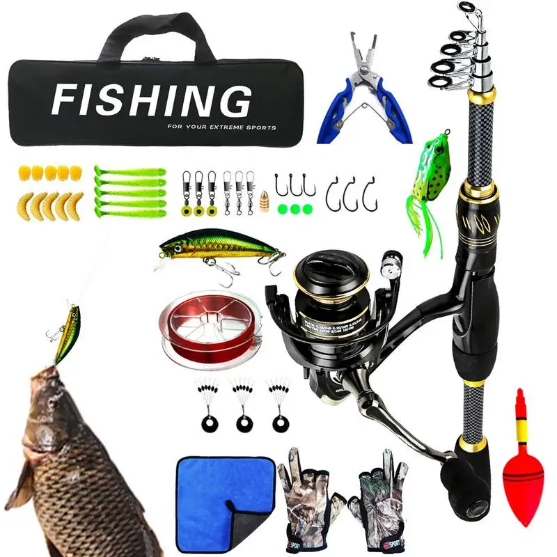 

Fishing Rod And Reel Combo Telescopic Fishing Pole Kit Fishing Combos Telescopic Fishing Pole Spinning Reels Fishing Carrier Bag