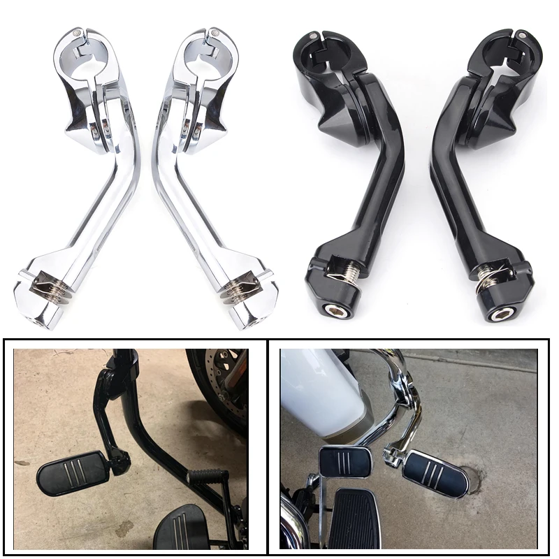 

Мотоцикл длинные регулируемые шоссе Footpegs 1,25 "балка двигателя для Harley Electra Glide Road King Street Glide аксессуары